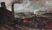 Constantin Meunier Mining Area oil on canvas